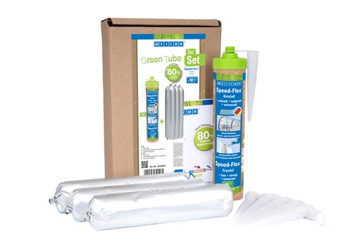 Würth Green Tube Set mit Dichtstoff, Kartusche und Düsen