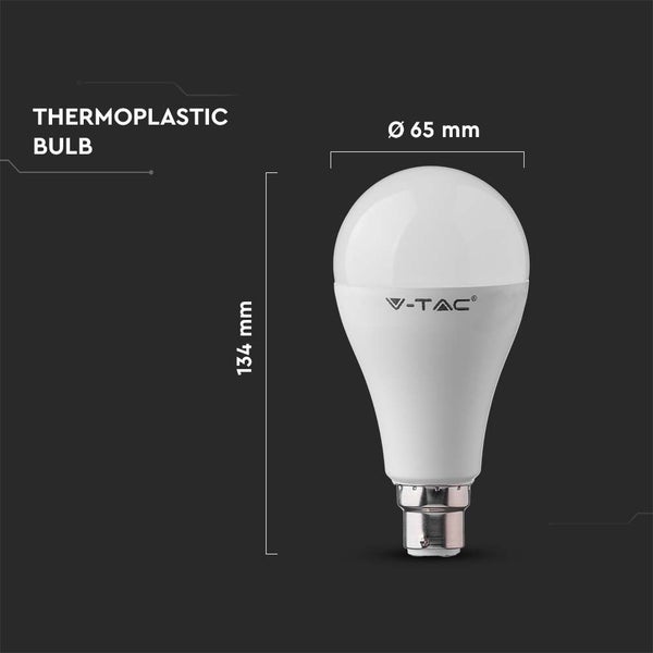 B22 LED-Lampen - GLS - IP20 - Weiß - 15W - 1521 Lumen
