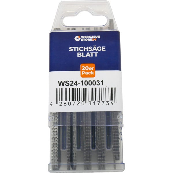 WS24 20x Bi-Metall Stichsägeblatt gefräst/geschränkt GL 100 VL 75 mm schnell - WS24-100031