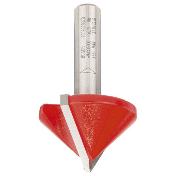 Bosch V-Nutfräser Expert for Wood 8 mm D 31,8 mm L 19 mm G 51 mm 90° - 2608629370