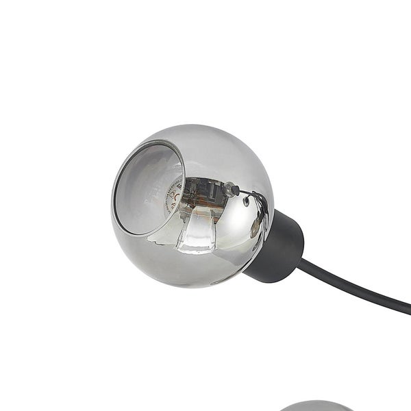 Lindby Deckenlampe Ciala (Modern) in Schwarz aus Glas (7 flammig, E14) - Deckenleuchte Lampe Wohnzimmerleuchte