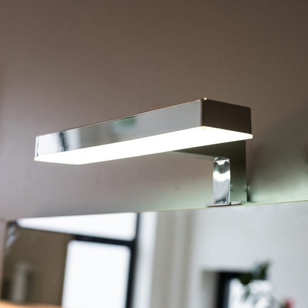 LED Spiegellampe mit verchromter Ausführung 20cm | Nettuno