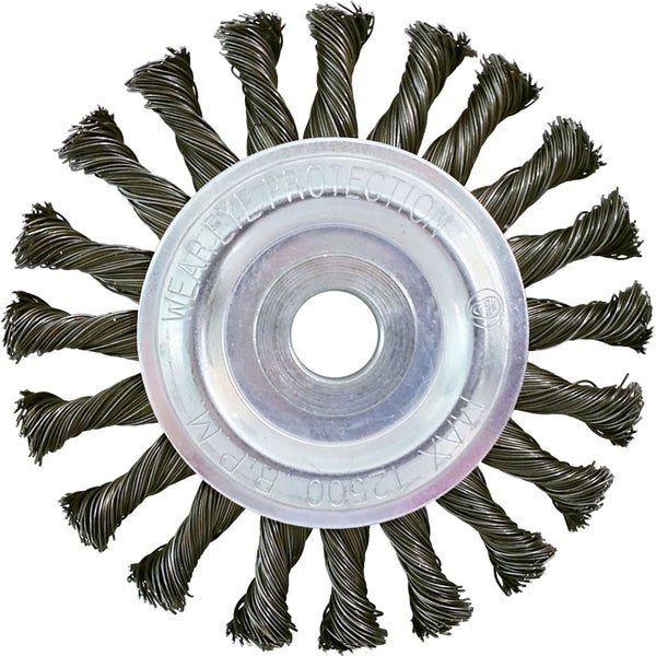KS TOOLS Stahldrahtrundbürste 0,5 mm Ø 125 mm - 340.0043