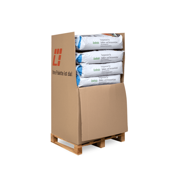 Liadrain Blähton Fein 50l x 13 Sack 650l Palette Pflanzgranulat Tongranulat Hydrokultur