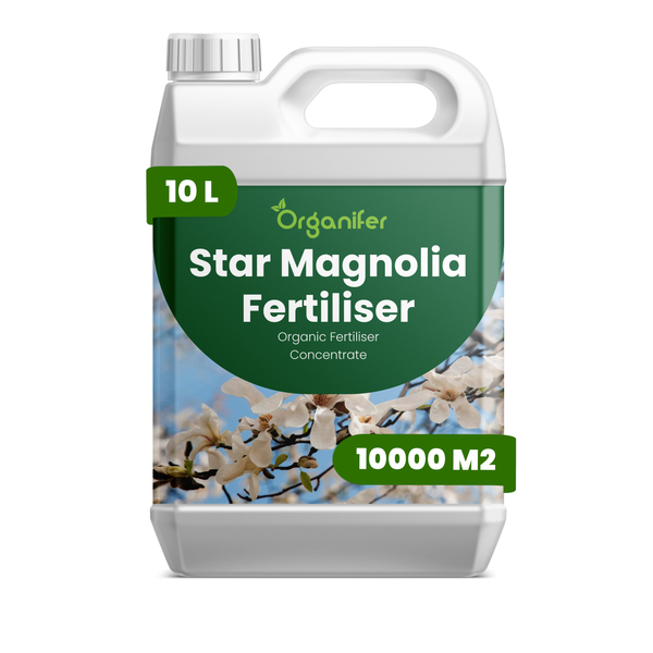 Organifer Sternmagnolien-Dünger, organisches Düngerkonzentrat, 10 Liter für 10000 Quadratmeter.