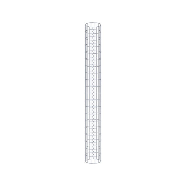 Gabionensäule Durchmesser 22 cm, MW 5 x 10 cm rund - Höhe: 2,00 m