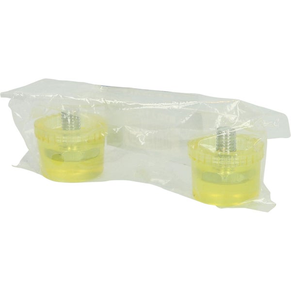 Zwei Gelpuffer mit Schraube in einer Plastikverpackung