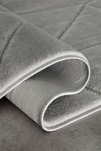 Kurzflorteppich Grau Unplugged WECONhome 120x170 cm