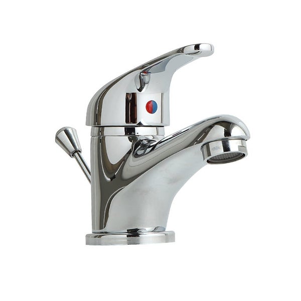 Glänzender Wasserhahn mit Einhebelmischer