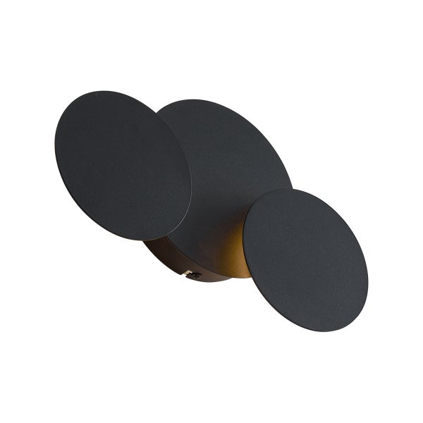 Wandleuchte mit drei runden Elementen