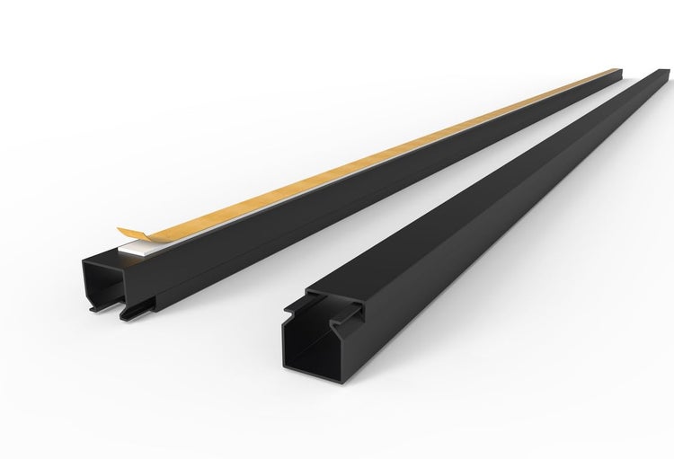 CILSON WDK1616SS Art.-Nr. 6700090.1 Kabelkanal Selbstklebend 16x16mm Schwarz - 1 m / 1000 mm, Robuste Kabelverlegung, Stilvolles Design