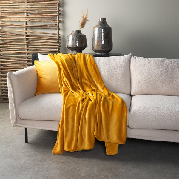Wohndecke Charlie - Gelb 200x220 cm