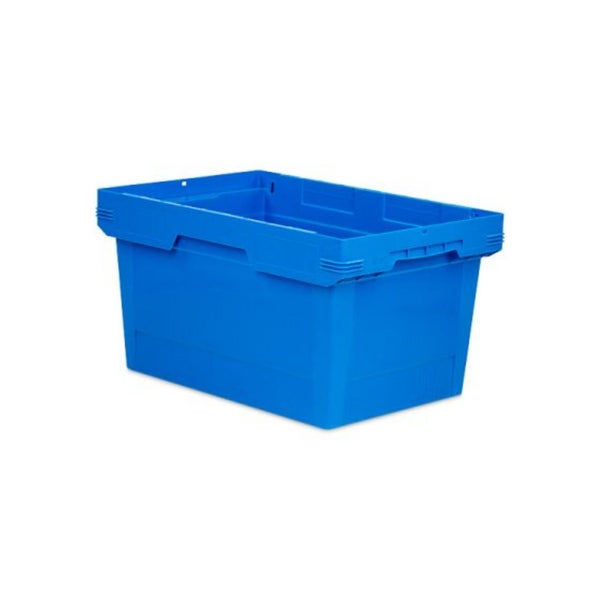 PROREGAL Mega Deal 10x Conical Mehrweg-Stapelbehälter Blau HxBxT 32,3 x 40 x 60cm 58 Liter Lagerbox  Eurobox  Transportbox  Transportbehälter
