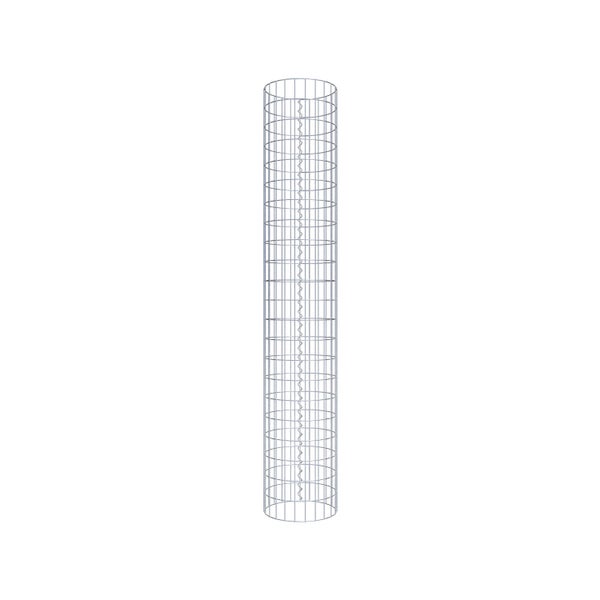 Gabionensäule Durchmesser 37 cm, MW 5 x 10 cm rund - Höhe: 2,20 m