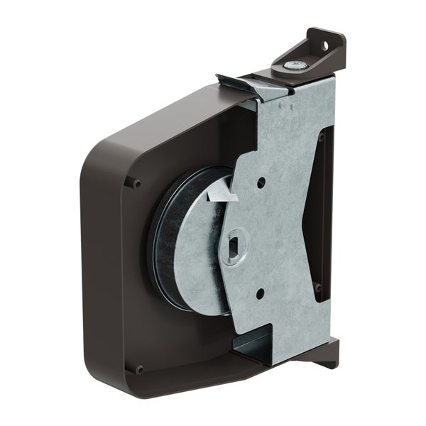 Maxi Rollladen-Aufschraub-Gurtwickler | Lochabstand 174 mm | schwenkbar | ohne Gurt | braun