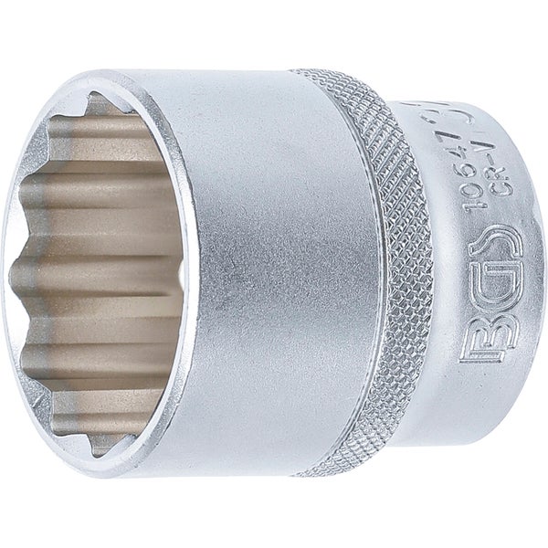 BGS Steckschlüssel-Einsatz Zwölfkant Antrieb Innenvierkant 12,5 mm (1/2) SW 32 mm - 10647