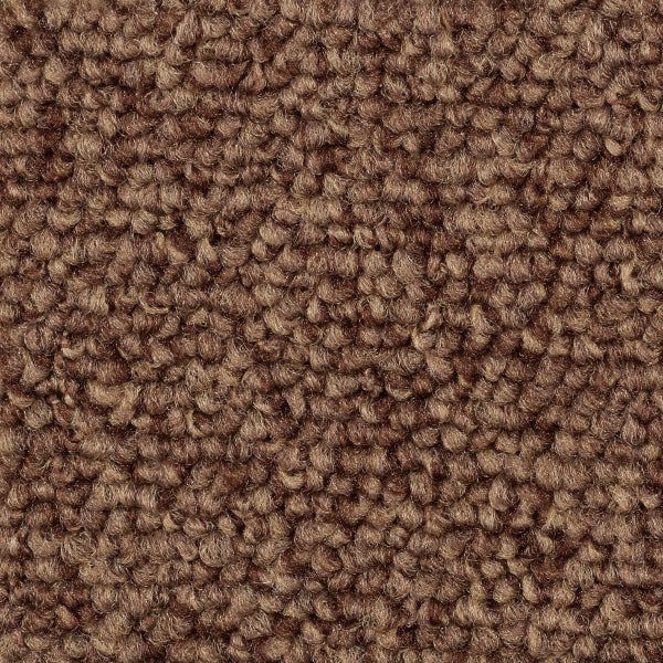 Auslegware Teppichboden Meterware in Braun sehr strapazierfähig 500 cm Breite (Meterware)