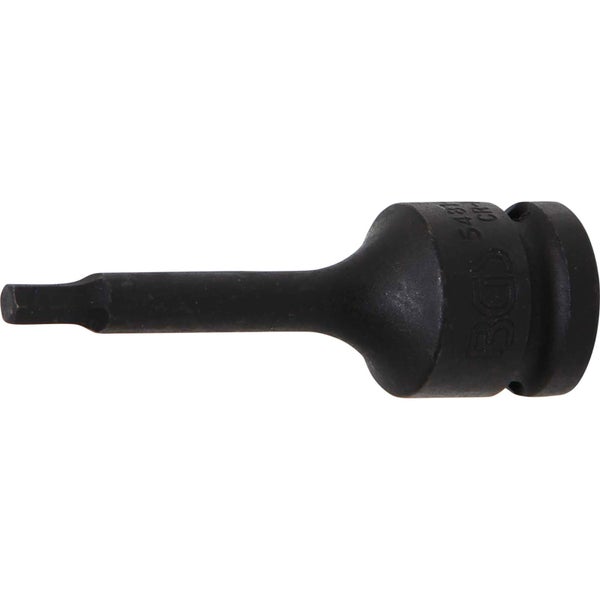 BGS Kraft-Bit-Einsatz Antrieb Innenvierkant 12,5 mm (1/2) Innensechskant 5 mm - 5481-M5