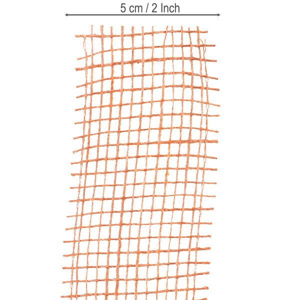 Jutegewebe mit einer Größe von 5 cm