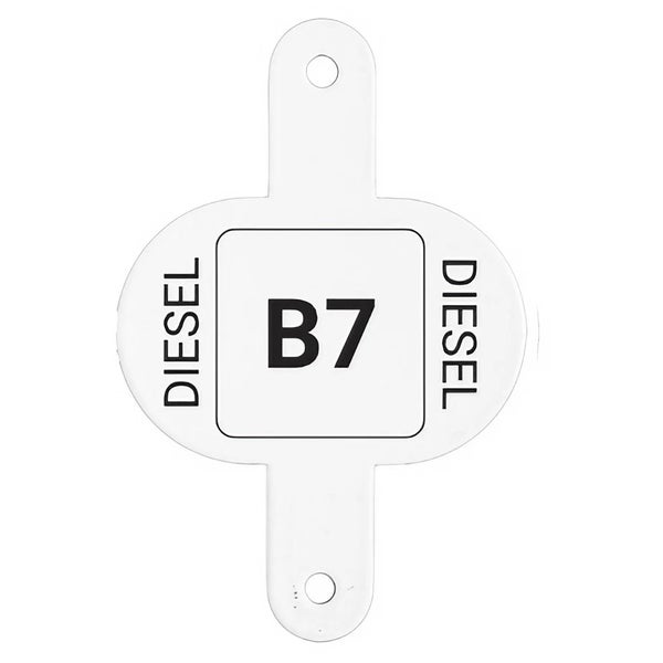BW® Clip für Kraftstoffkenneichnung für Kraftstoffkanister Metall Benzinkanister 1 Stk. Diesel B7 - Made in Europe