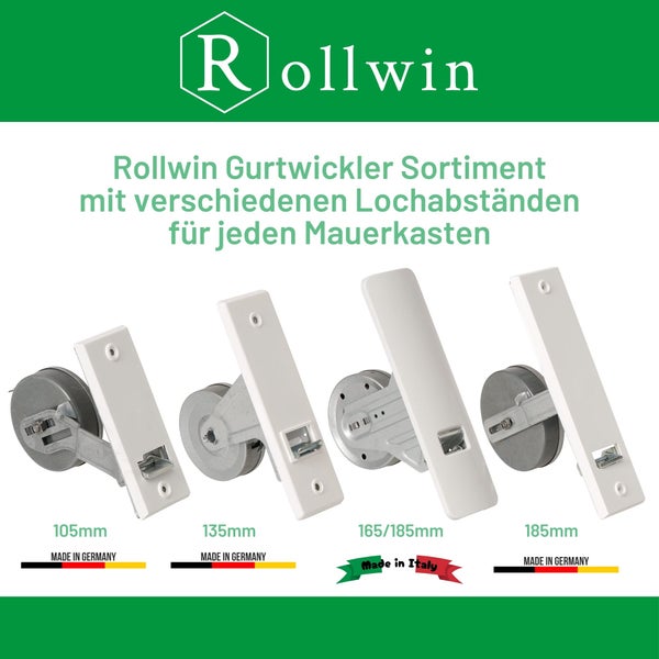 Rollwin 6x Rolladen Aufhängefeder MINI - 15 cm Rolladenhalterungen Mini Rolladenaufhängung Stahlfeder Befestigungsfeder Stahlbandaufhänger Rolladen Federn Aufhängung Mini Aufhänger für Rolladen
