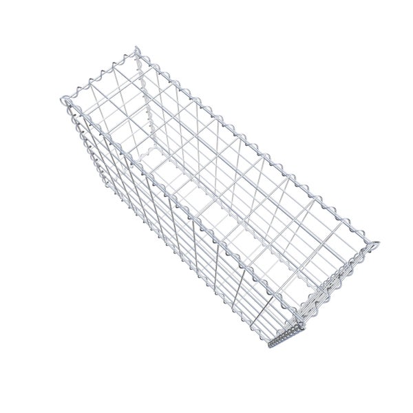 Gabione 100 cm x 60 cm x 30 cm (L x H x T), Maschenweite 10 cm x 10 cm, Spirale