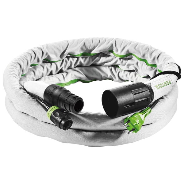 Festool Saugschlauch mit Schutzhülle und integriertem plug-it Kabel.