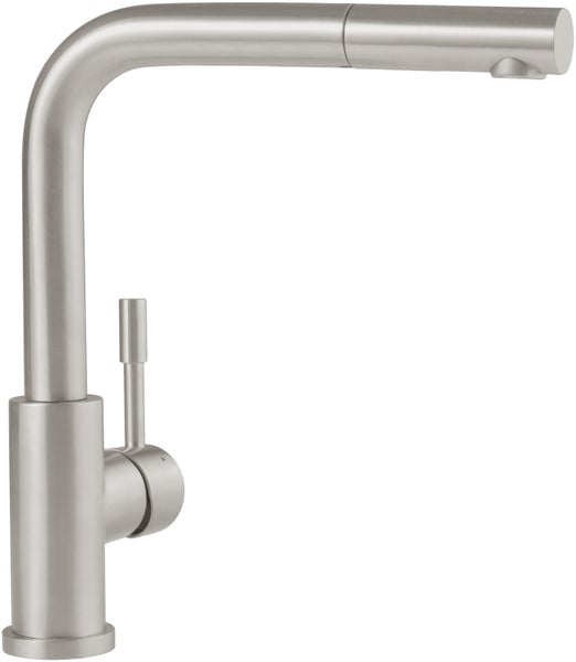 Villeroy & Boch Küchenarmatur Steel Shower, Hochdruck-Armatur, ausziehbare Brause, wassersparend, Edelstahl massiv