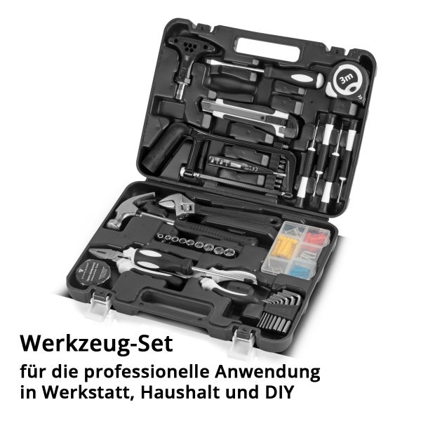 Heimwerker Set HTS-45 ST Werkzeugkasten mit 44-teiligem Werkzeug Set