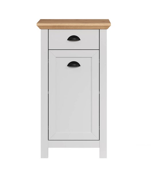 Landside Badschrank 1 Tür, 1 Schublade, grau. 46 X 33 X 84 cm