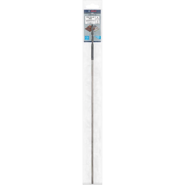 Bosch PRO Wood HSS Installationsbohrer 6 x 57 x 400 mm - 2608597165