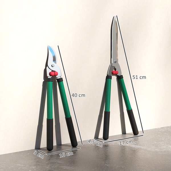 Zwei Heckenscheren mit den Maßen 40 Zentimeter und 51 Zentimeter
