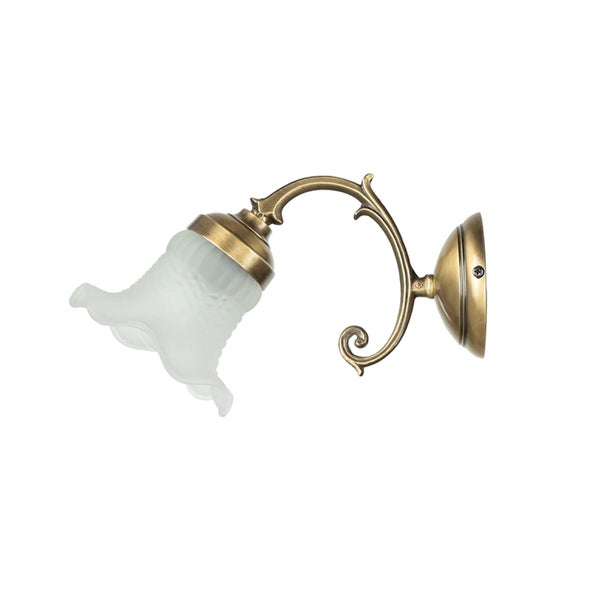 Wandleuchte mit Glasschirm für Innenräume