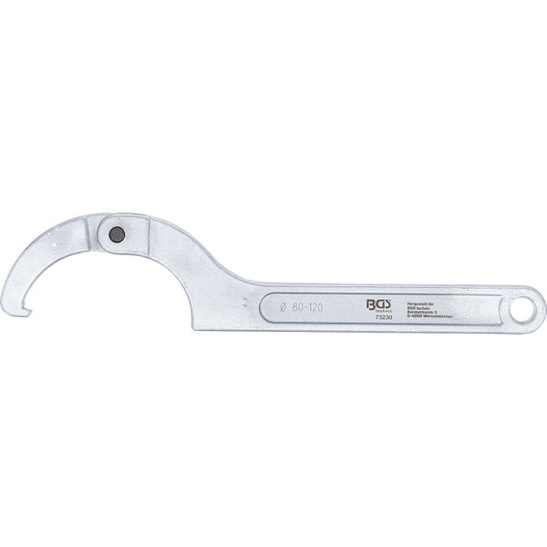 Hakenschlüssel für Durchmesser 80 bis 120 Millimeter