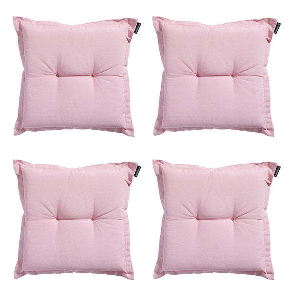 Sitzkissen Panama zartrosa - Ca. 50x50 cm - 4er-Set