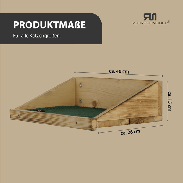 Rohrschneider Wandmulde geflammt+ Stoffeinlage Cord breit grün
