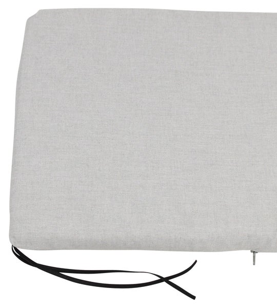 FRANK FLECHTWAREN | Bankauflage Modern, grau, POLYESTER, POLYURETHAN, 110 x 35 x 3 cm