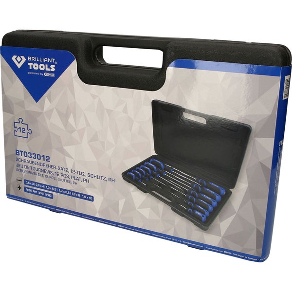 BRILLIANT TOOLS Schraubendreher-Satz 12tlg. Schlitz PH - BT033012