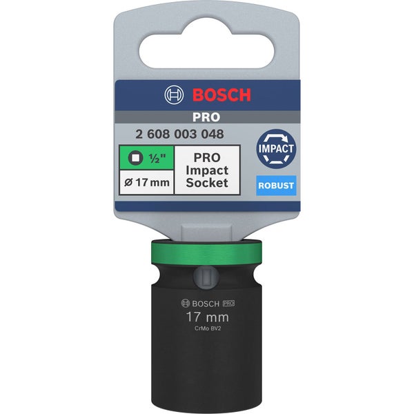 Bosch PRO Impact Socket 1/2 17 mm Standard - 2608003048