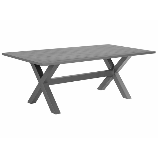 Gartentisch CASCAIS 200 cm 105 cm Metall Grau