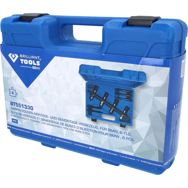BRILLIANT TOOLS Einspritzdüsen-Montage- und Demontage-Werkzeug für BMW 6tlg. - BT551330