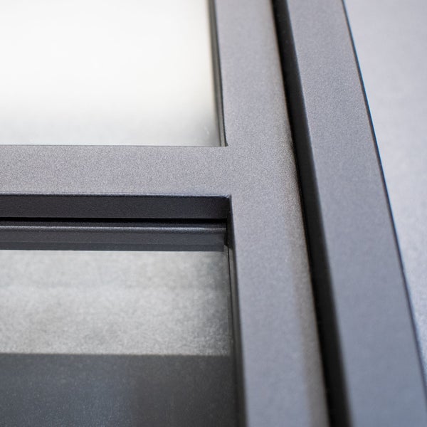 Innenfenster Glaswand Industriestil 1230x1080mm  klar schwarz