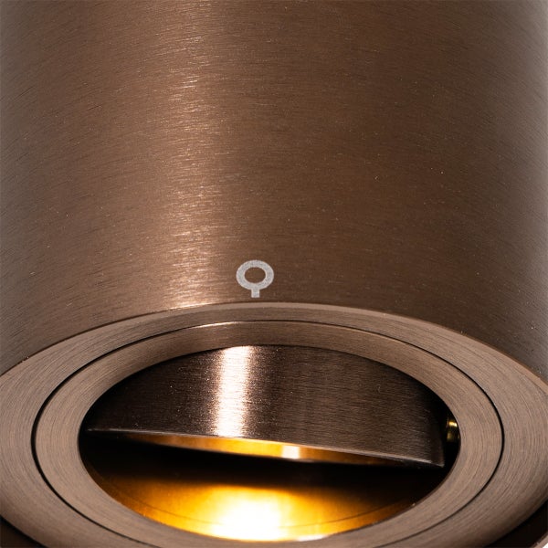 Nahaufnahme einer Bodeneinbauleuchte