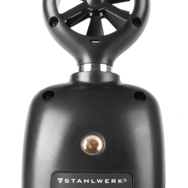 Detailaufnahme eines Windmessers von Stahlwerk