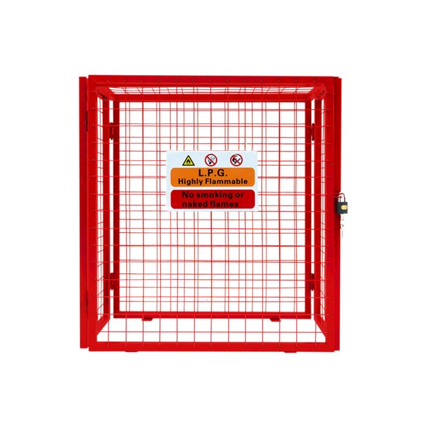 Zusammenklappbarer Gasflaschenschrank - 90cm x 80cm x 43cm