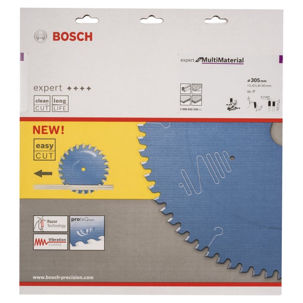 Bosch Kreissägeblatt Expert for Multi Material für Kapp- und Gehrungssägen 305 x 30 x 2,4 mm 96 - 2608642529