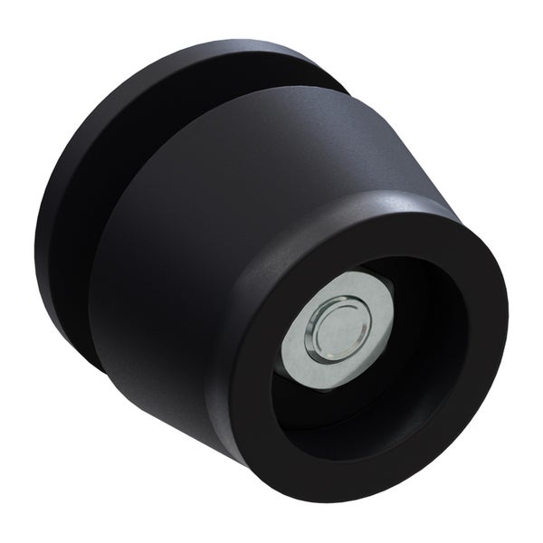 Schwarzer Türstopper für den Innenbereich