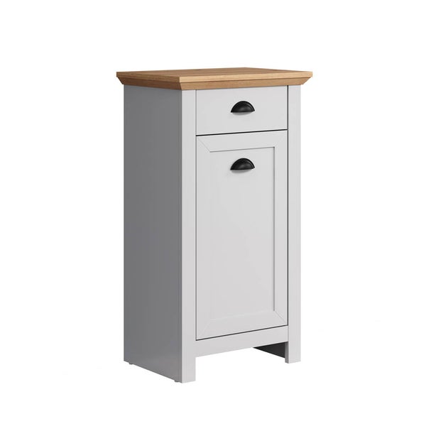 Landside Badschrank 1 Tür, 1 Schublade, grau. 46 X 33 X 84 cm