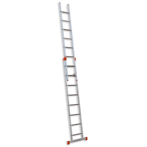 Aluminium-Schiebeleiter mit Sprossen