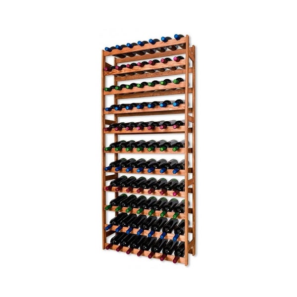 PROREGAL Weinregal Pinotwine HxBxT 166 x 72 x 25 cm 77 Flaschen Massives Kiefernholz Rotbraun Geölt